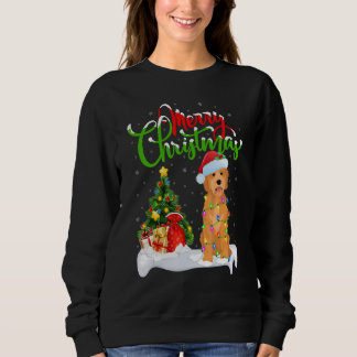 Xmas Decorations Santa Goldendoodle Dog Christmas Sweatshirt