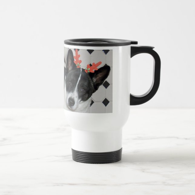 Xmas Dog - Customized Travel Mug (Right)