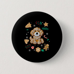 Xmas Dog Gingerbread Goldendoodle Golden Doodle Ch Button