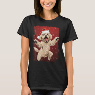 Xmas Dog Poodle Christmas T-Shirt
