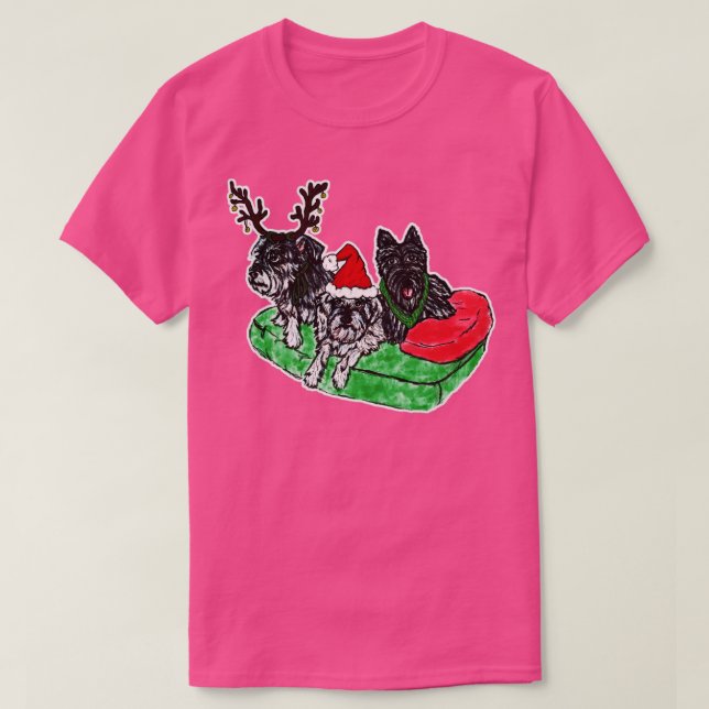 Xmas Dogs T-Shirt (Design Front)