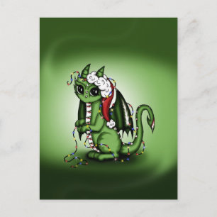 Xmas Dragon Holiday Postcard