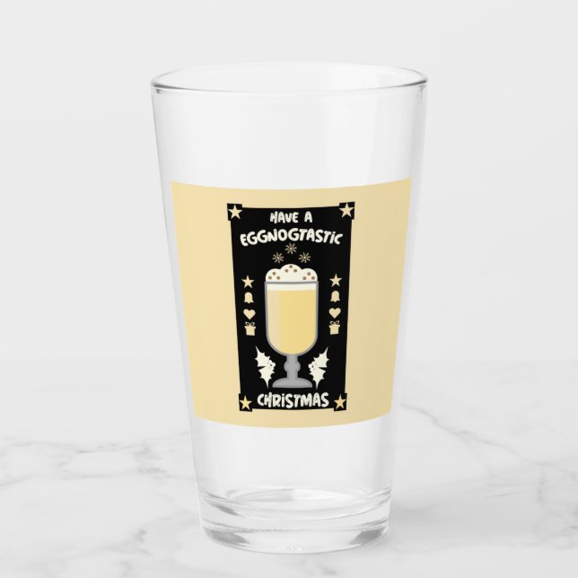 xmas eggnog punch glass (Front)