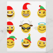 xmas emoji happy faces (Front)