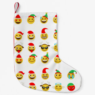 xmas emoji happy faces christmas stocking