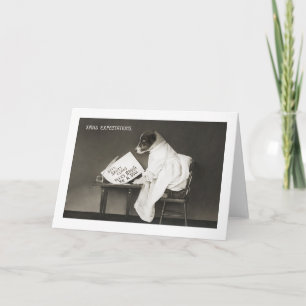 Xmas expectations Vintage Christmas Holiday Card