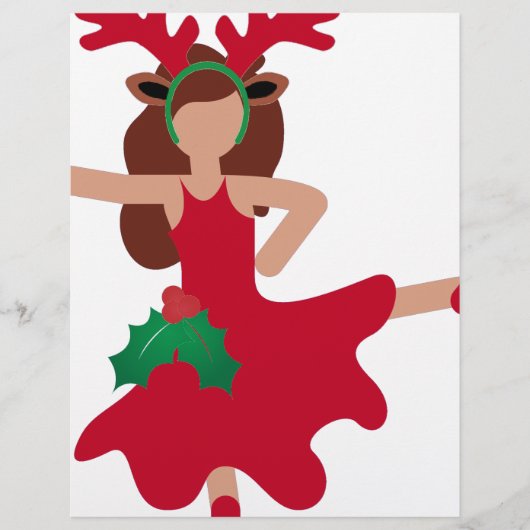 xmas flamenco dancer emoji (Front)