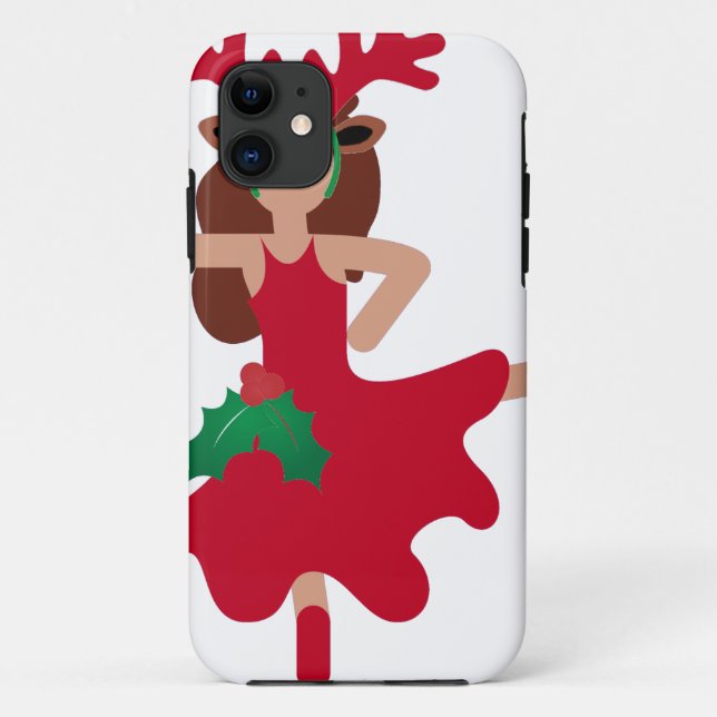 xmas flamenco dancer emoji Case-Mate iPhone case (Back)