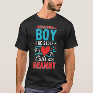Xmas From A Boy He Stole My Heart He Calls Me Gra T-Shirt