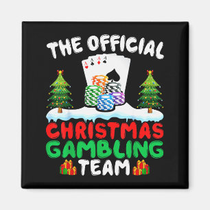 Xmas Gambling Team - Funny Gambling Gambler Christ Magnet