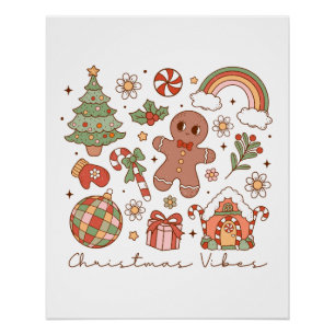 Xmas Gift Christmas Vibes Poster