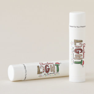 Xmas Gift Chritsmas Light Are My Favorite Color Lip Balm