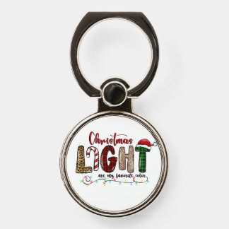 Xmas Gift Chritsmas Light Are My Favorite Color Phone Ring Stand
