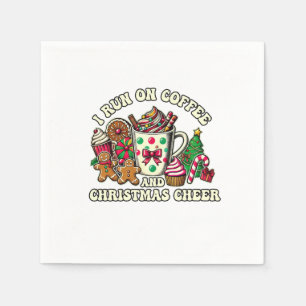 Xmas Gift Coffee And Christmas Cheer Napkins