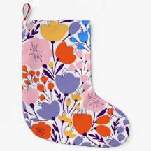 Xmas Gift Colorful And Bright Floral