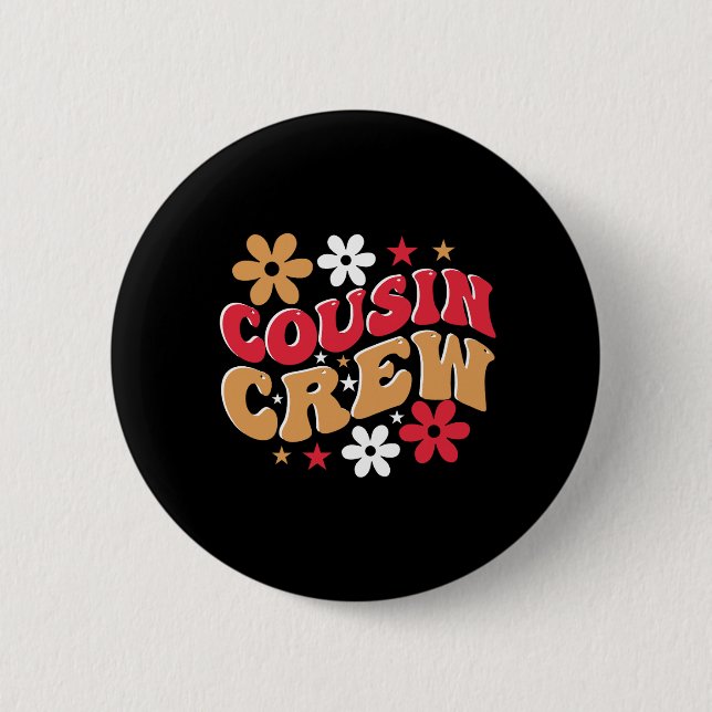 Xmas Gift Cousin Crew Button (Front)