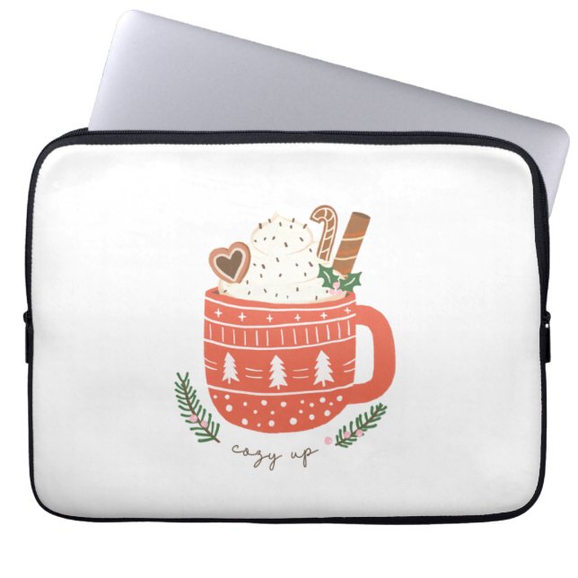 Xmas Gift Cozy Up Laptop Sleeve (Front)