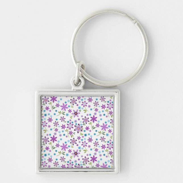Xmas Gift Cute Floral Ditsy Keychain (Front)