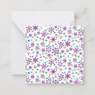 Xmas Gift Cute Floral Ditsy Note Card