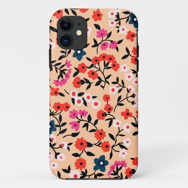 Xmas Gift Cute Small Flower Seamless Case-Mate iPhone Case (Back)