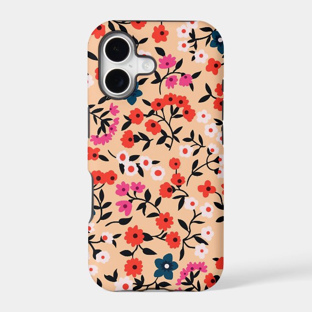 Xmas Gift Cute Small Flower Seamless Iphone Case (Back)