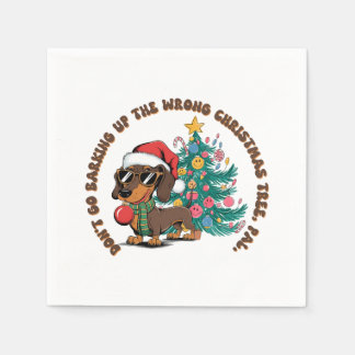 Xmas Gift Do Not Go Barking Napkins