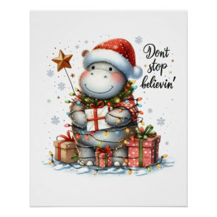Xmas Gift Don't Stop Believin' Poster