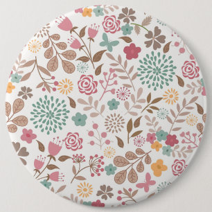 Xmas Gift Floral 4 Seasons Button