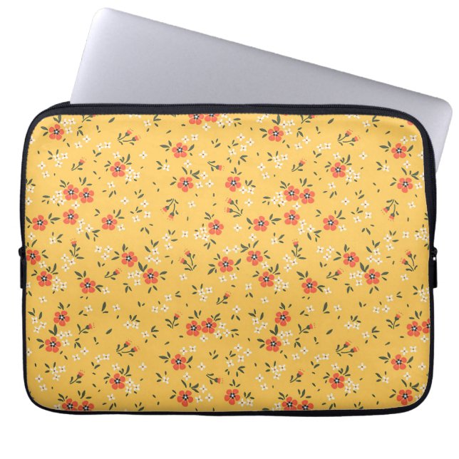 Xmas Gift Floral And Hardy Laptop Sleeve (Front)