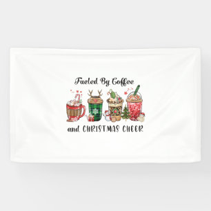 Xmas Gift Fueled By Coffee And Christmas Cheer Banner