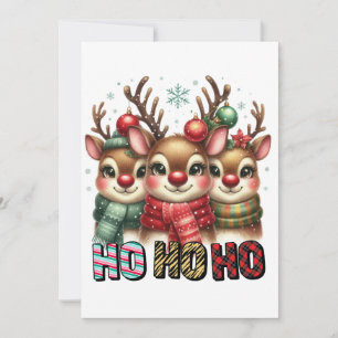 Xmas Gift Ho Ho Ho Holiday Card