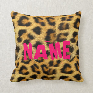Xmas gift ideas teen girls, animal print accessory throw pillow