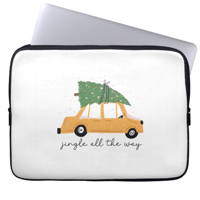 Xmas Gift Jingle All The Way Laptop Sleeve (Front)