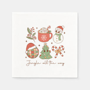 Xmas Gift Jingle All The Way Napkins