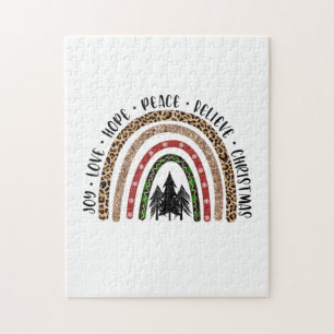 Xmas Gift Joy Love Hope Peace Jigsaw Puzzle