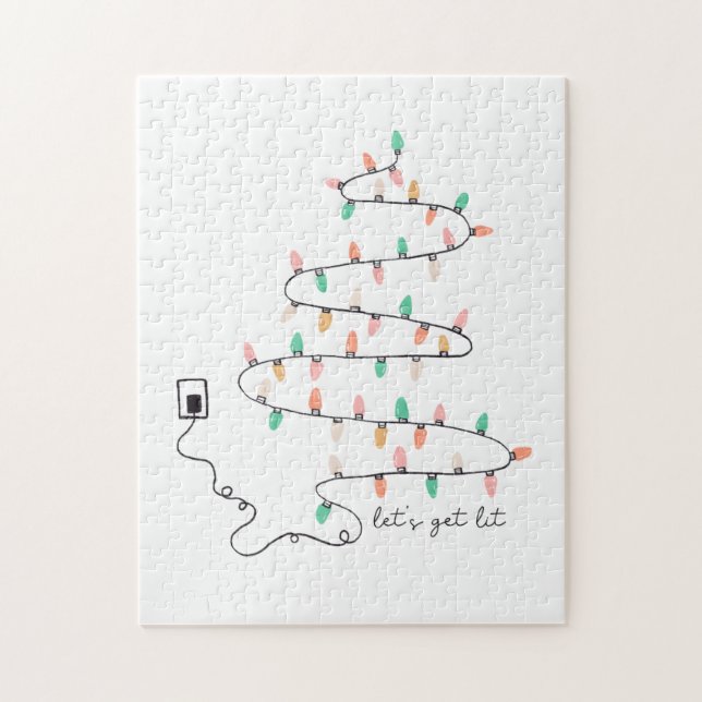 Xmas Gift Let Get Lit Jigsaw Puzzle (Vertical)