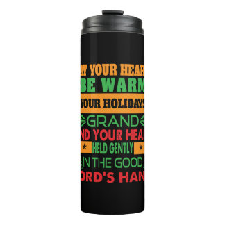 Xmas Gift May Your Hearth Be Warm Thermal Tumbler