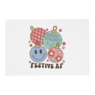 Xmas Gift Merry And Bright Festive AF Placemat