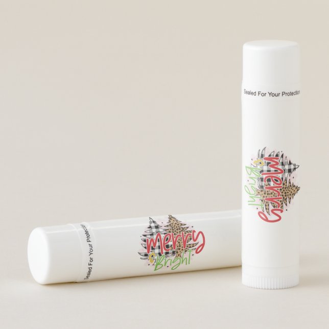 Xmas Gift Merry Bright Lip Balm (Front)
