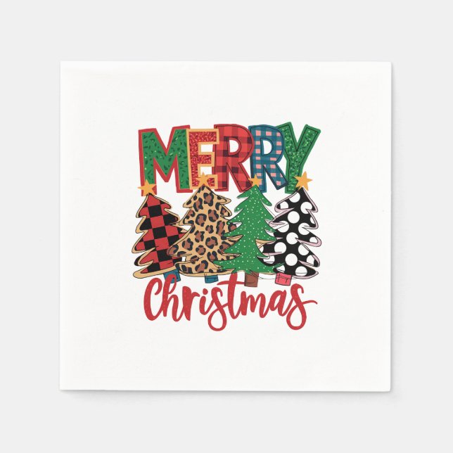 Xmas Gift Merry Christmas Napkins (Front)