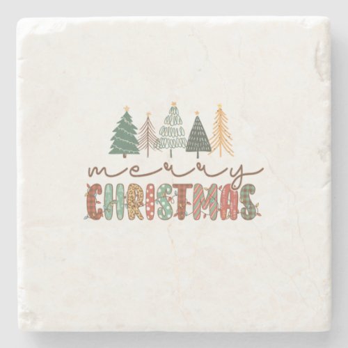 Xmas Gift Merry Christmas Stone Coaster