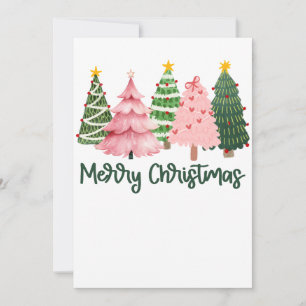 Xmas Gift Merry Christmas Tree Invitation