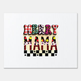 Xmas Gift Merry Mama Sign