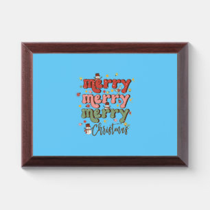Xmas Gift Merry Merry Christmas Award Plaque