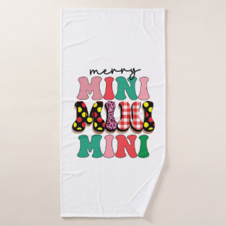 Xmas Gift Merry Mimi Bath Towel