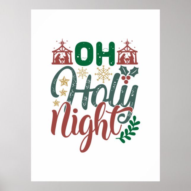 Xmas Gift | Oh Holy Night Poster (Front)