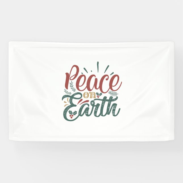 Xmas Gift | Peace On Earth Banner (Horizontal)