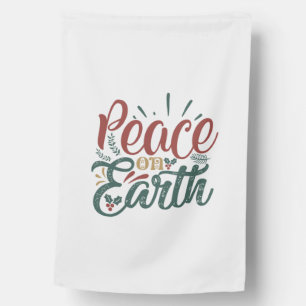 Xmas Gift   Peace On Earth House Flag