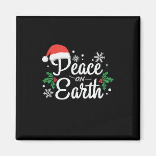 Xmas Gift Peace On Earth Magnet