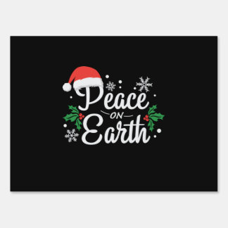 Xmas Gift Peace On Earth Sign